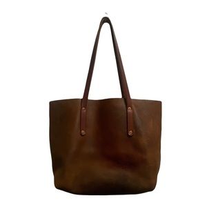 Go Forth Goods - Genuine brown leather satchel